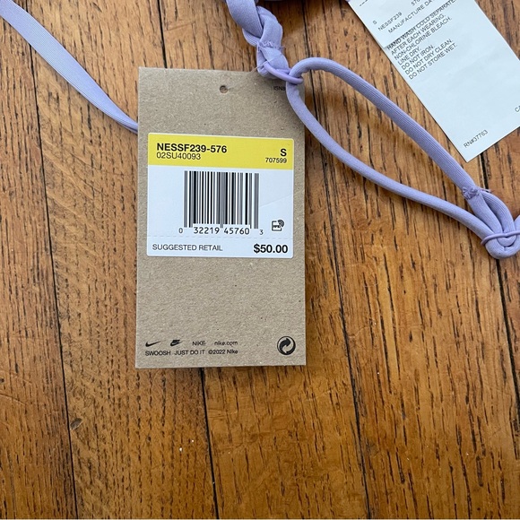 NWT Nike string bikini top lilac size S - Picture 5 of 7